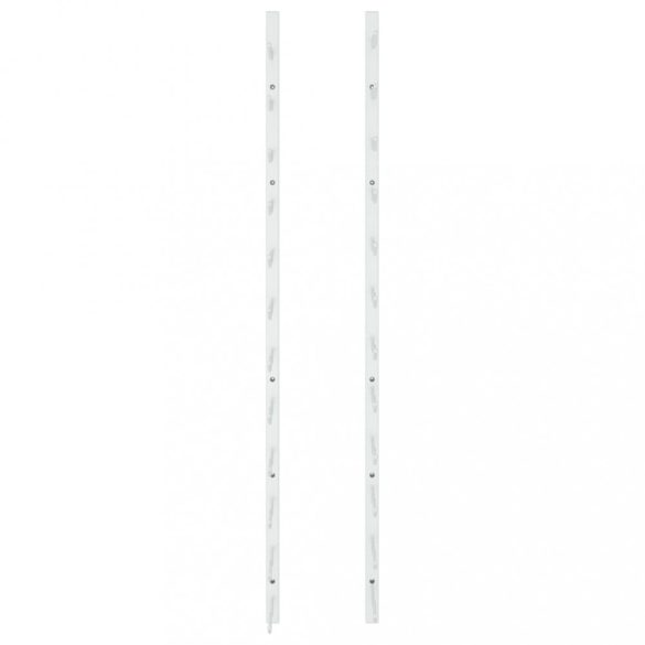 fehér vas falra szerelhető bortartó állvány 24 palacknak