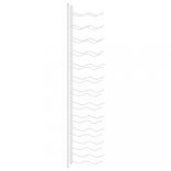 fehér vas falra szerelhető bortartó állvány 24 palacknak