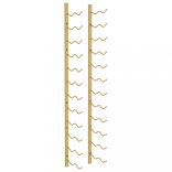 arany vas falra szerelhető bortartó állvány 24 palacknak