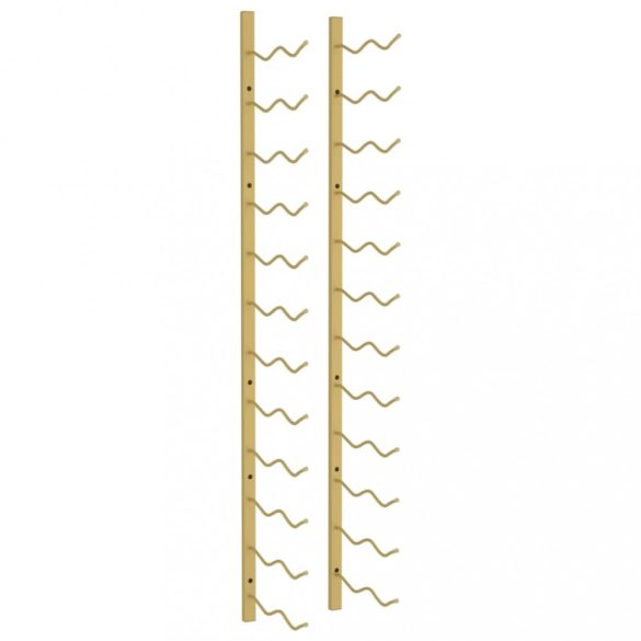 arany vas falra szerelhető bortartó állvány 24 palacknak