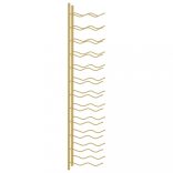 arany vas falra szerelhető bortartó állvány 24 palacknak