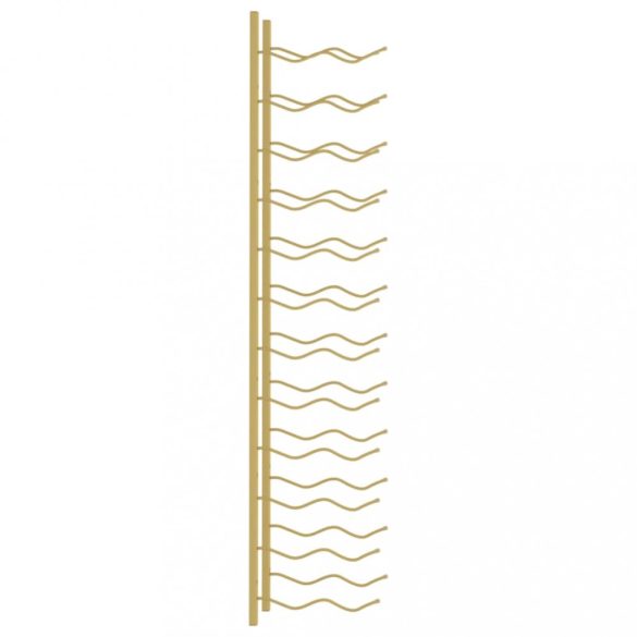 arany vas falra szerelhető bortartó állvány 24 palacknak