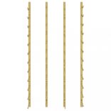 2 db fehér vas falra szerelhető bortartó állvány 24 palacknak