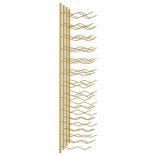 2 db fehér vas falra szerelhető bortartó állvány 24 palacknak