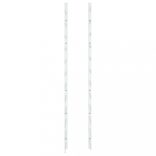 fehér vas falra szerelhető bortartó állvány 36 palacknak