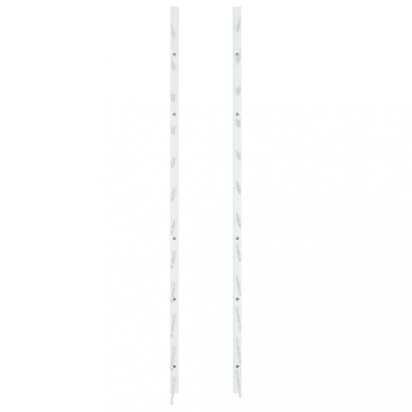 fehér vas falra szerelhető bortartó állvány 36 palacknak