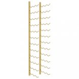 arany vas falra szerelhető bortartó állvány 36 palacknak