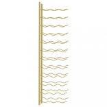 arany vas falra szerelhető bortartó állvány 36 palacknak