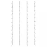 2 db fehér vas falra szerelhető bortartó állvány 36 palacknak