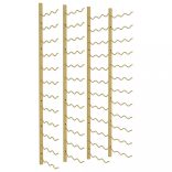 2 db arany vas falra szerelhető bortartó állvány 36 palacknak