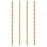 2 db arany vas falra szerelhető bortartó állvány 36 palacknak