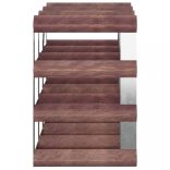 barna tömör fenyőfa bortartó 12 palackhoz