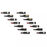 2 db fehér fém falra szerelhető bortartó állvány 7 palacknak