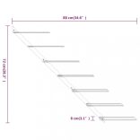 2 db fehér fém falra szerelhető bortartó állvány 7 palacknak