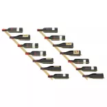 2 db arany fém falra szerelhető bortartó állvány 7 palacknak