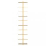 arany fém falra szerelhető bortartó állvány 10 palacknak