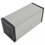 szürke kerti szemetesláda 85 x 34 x 40 cm