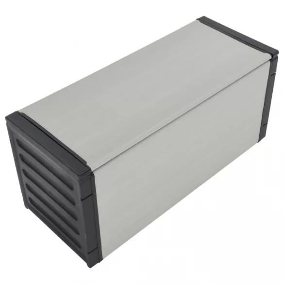 szürke kerti szemetesláda 85 x 34 x 40 cm