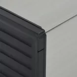 szürke kerti szemetesláda 85 x 34 x 40 cm