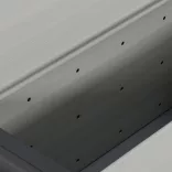 szürke kerti szemetesláda 85 x 34 x 40 cm