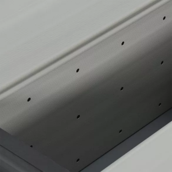 szürke kerti szemetesláda 85 x 34 x 40 cm