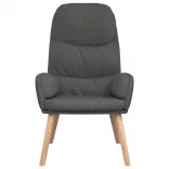 sötétszürke szövet pihenőfotel