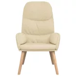 krémszínű szövet pihenőfotel