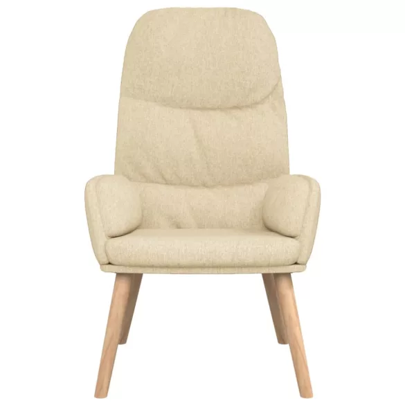 krémszínű szövet pihenőfotel