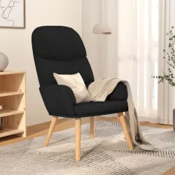 fekete szövet pihenőfotel