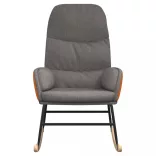 világosszürke szövet hintaszék