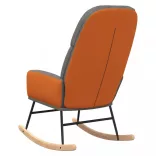 világosszürke szövet hintaszék