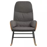 sötétszürke szövet hintaszék