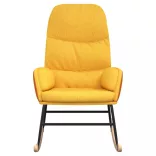 mustársárga szövet hintaszék