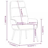 sötétszürke szövet pihenőszék