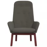 sötétszürke bársony pihenőszék