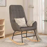 világosszürke szövet hintaszék