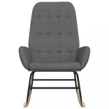 világosszürke szövet hintaszék