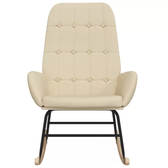 krémszínű szövet hintaszék