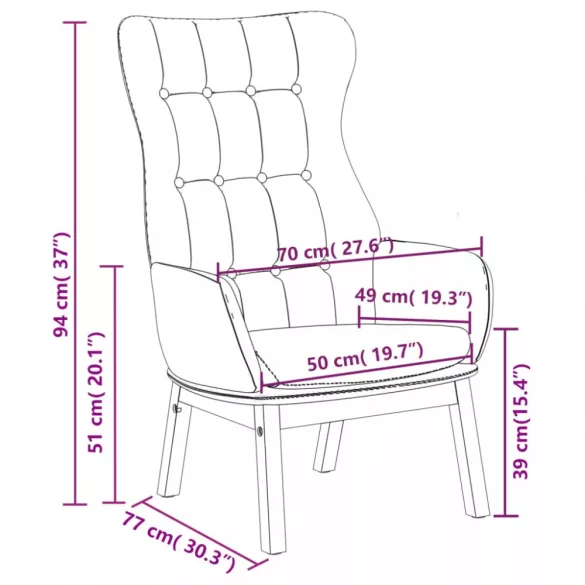 sötétszürke szövet pihenőfotel