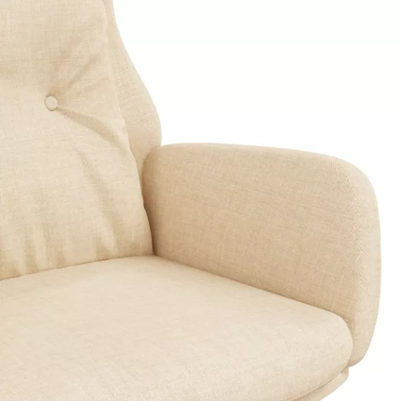 krémszínű szövet pihenőfotel