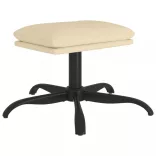 krémszínű szövet lábzsámoly 60x60x36 cm