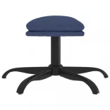 kék szövet lábzsámoly 60x60x36 cm