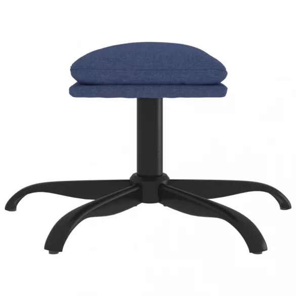 kék szövet lábzsámoly 60x60x36 cm