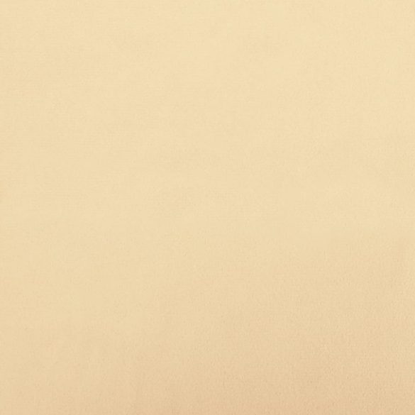 krémfehér bársony lábzsámoly 60x60x36 cm