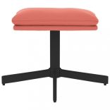 rózsaszín bársony lábzsámoly 60x60x36 cm