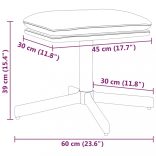 rózsaszín bársony lábzsámoly 60x60x36 cm