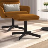 barna bársony lábzsámoly 60x60x36 cm