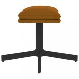 barna bársony lábzsámoly 60x60x36 cm