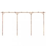 bambusz pergola 385 x 40 x 205 cm