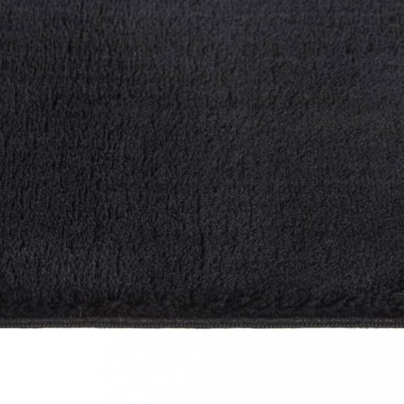 fekete csúszásmentes rövid szálú mosható szőnyeg 160 x 230 cm